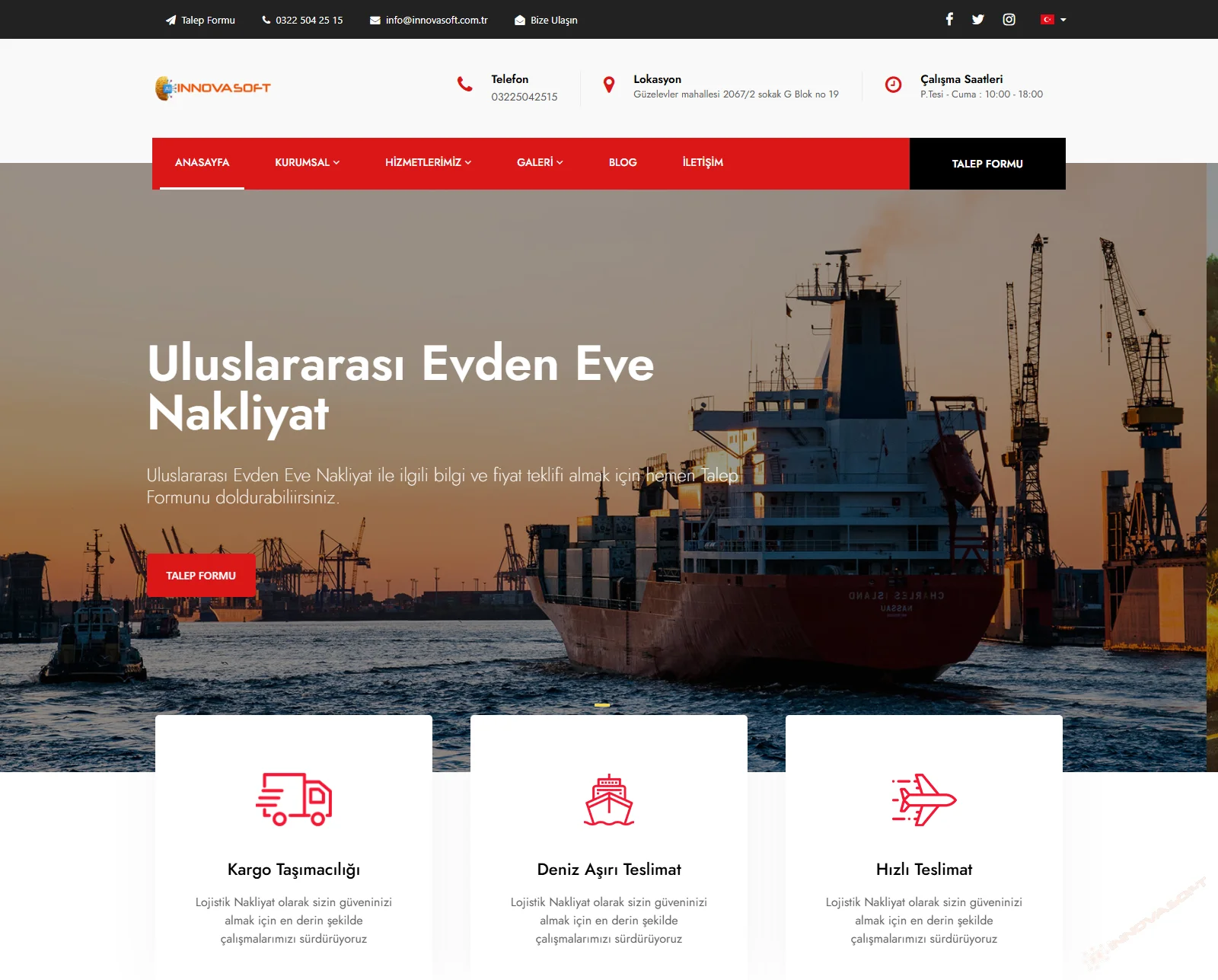 GELİŞMİŞ KURUMSAL NAKLİYAT VE LOJİSTİK FİRMA YAZILIMI