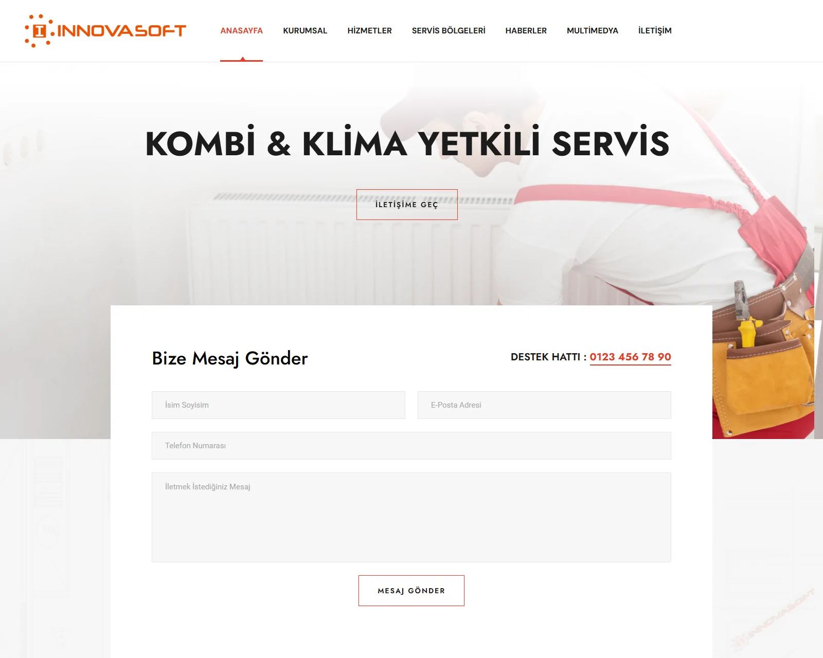 GELİŞMİŞ KLİMA KOMBİ VE YETKİLİ TEKNİK SERVİS YAZILIMI